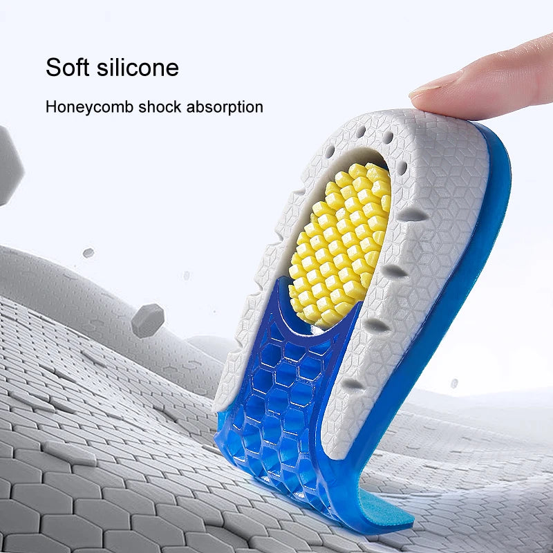 TPE Heightened Insole Height Increase Half Shoes Pad Men Women Silicone Gel Invisible Growing Heel 1-3cm Lift Soles