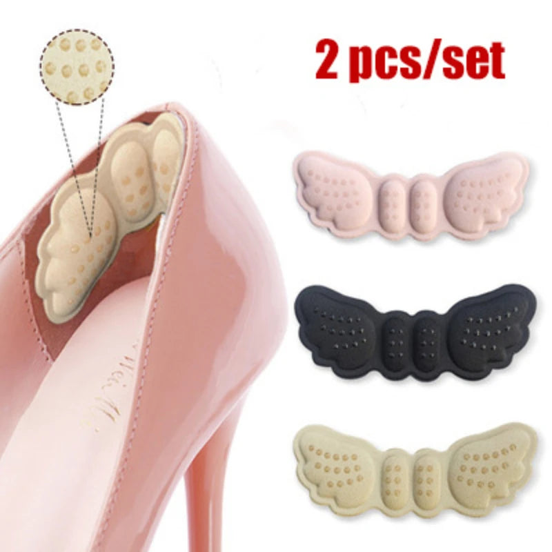 Women Insoles for Shoes High Heels Butterfly Adjust Size Heel Liner Grips Protector Sticker Pain Relief Foot Care Insert Cushion