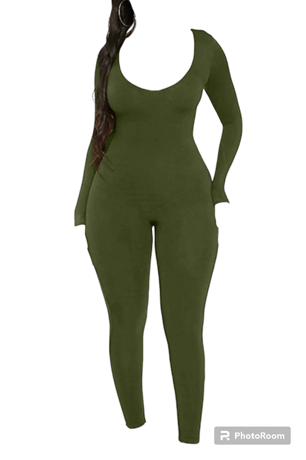 II Women's Rompers Long Sleeve Solid Skinny Bodycon Jumpsuits Fashion Sports Fitness Casual Activity Streetwear Overalls
