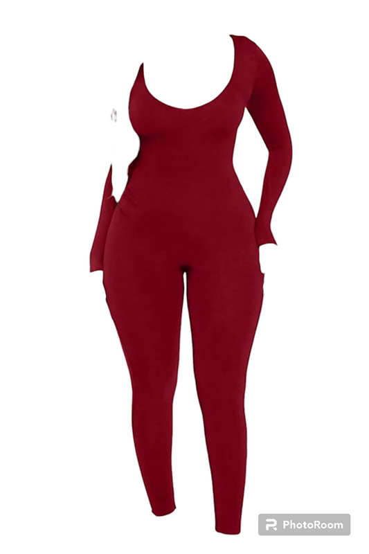 II Women's Rompers Long Sleeve Solid Skinny Bodycon Jumpsuits Fashion Sports Fitness Casual Activity Streetwear Overalls