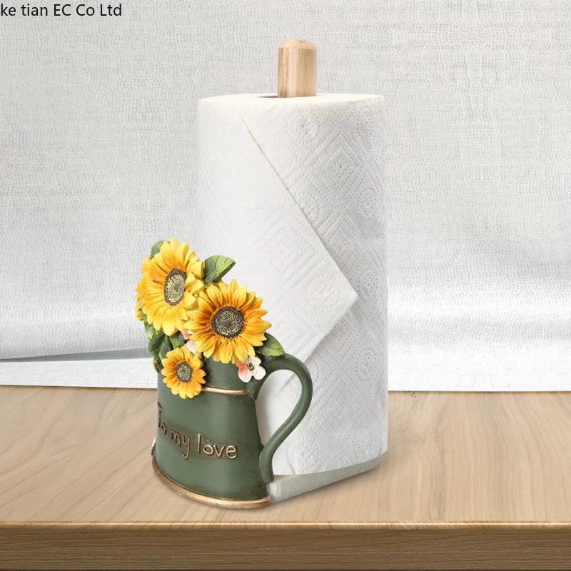 European-style kitchen towel holder vertical kitchen dining room roll paper holder toilet paper towel holder home decoration