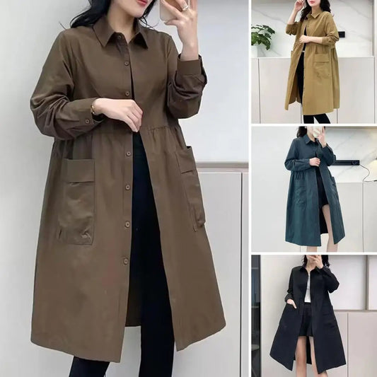 Women Double Layer Windbreaker Autumn Casual Slim Coat Fashion Plus Size 5Xl Stand-Up Collar Ladies Jacket