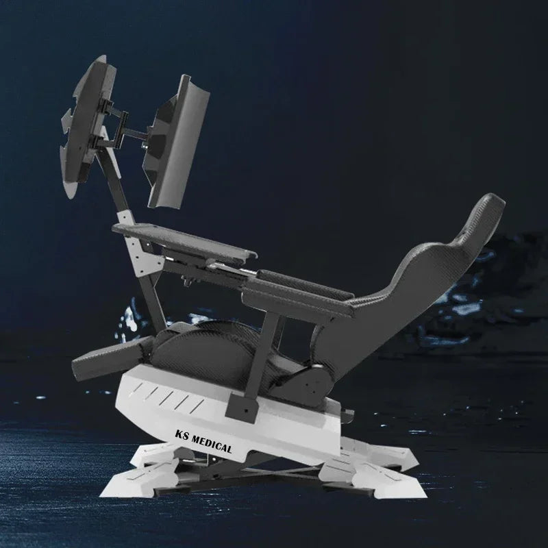 KSM-GCN2 New Design Simulator Cockpit Steering Gaming-cockpit Zero Gravity RGB Gaming Chair Cockpit with Speakers