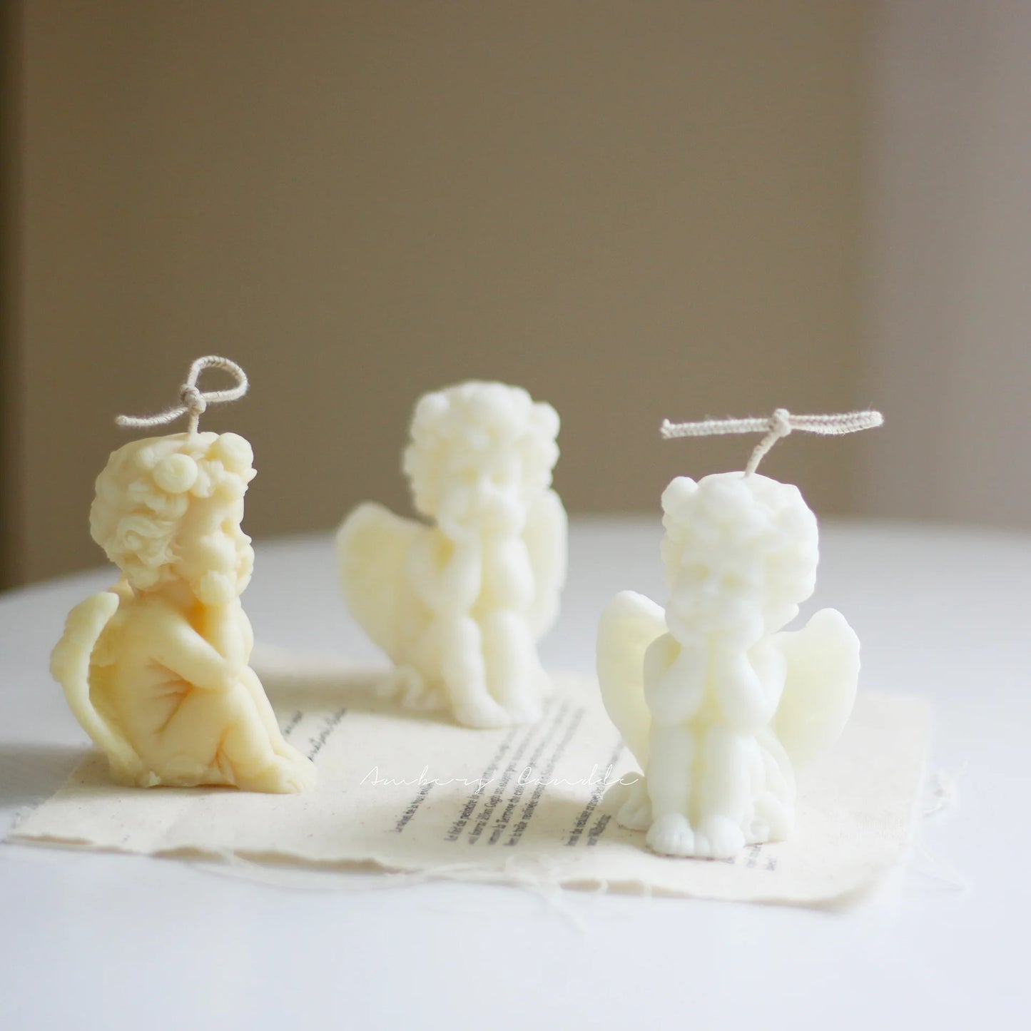 Cute Candles Cupid Angel Scented Candles Ins Small Art Decorative Aromatic Candles Home Fragrant Decoration Candles Posing Props