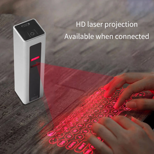3.0 Bluetooth Virtual Laser Keyboard Wireless Portable Silent Mini Projection Keyboard For IOS Phone Ipad Tablet Computer iPhone
