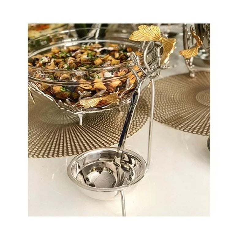 Stainless Steel Food Chafing Dish With Butterfly Design