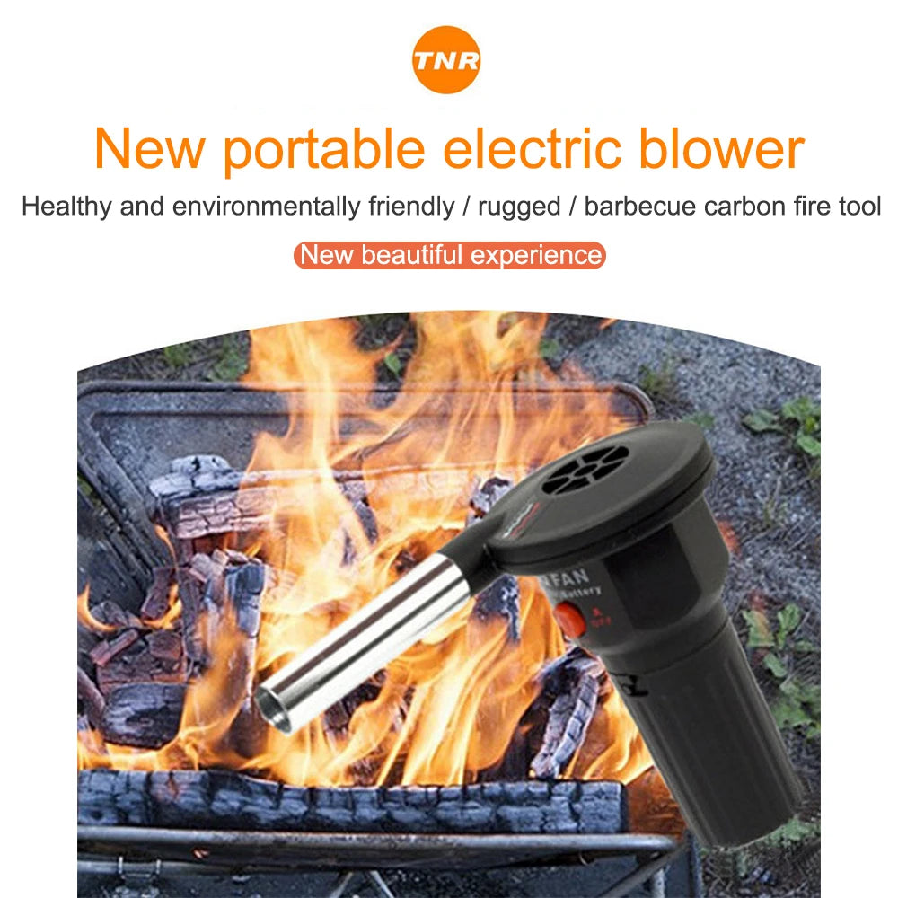 Mini Electric Blower Outdoor Barbecue Appliances Small Gas-fired Picnic Cooker Grill Fan Carrying Fire Tools Portable Air Blower