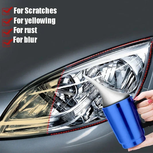 20ml Car Headlight Repairs Fluid Scratch Removal Oxidation Repair Polishing Lampshade Cleaning Tool Light Refurbishment Coating