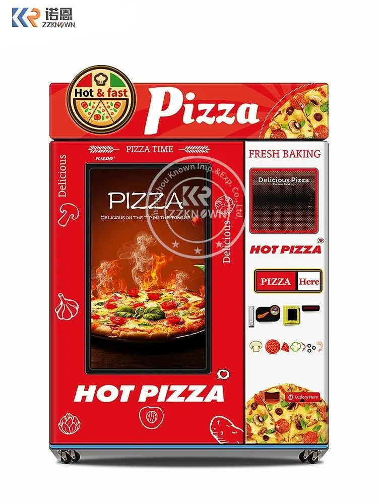 Hot Pizza Vending Machine With Heating And Baking System Pizza Vending Machine Automatic