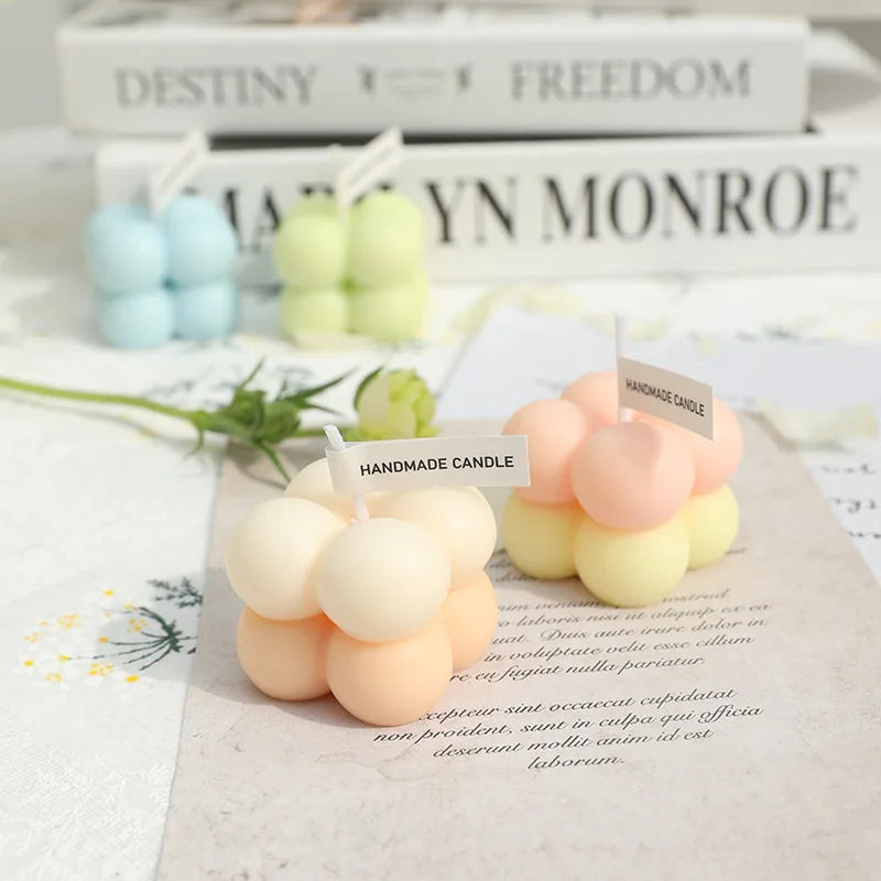 Cute candles mini bubble candle scented handmade birthday guest  gift candles creative wedding candles home souvenir candles