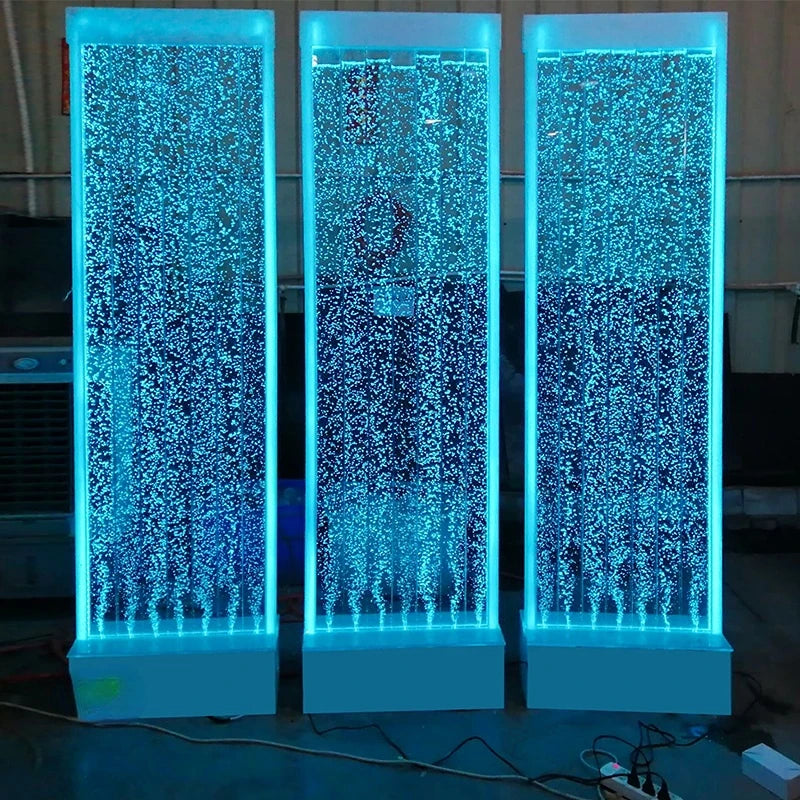 restaurant decoration screen led water bubble wall room divider panel