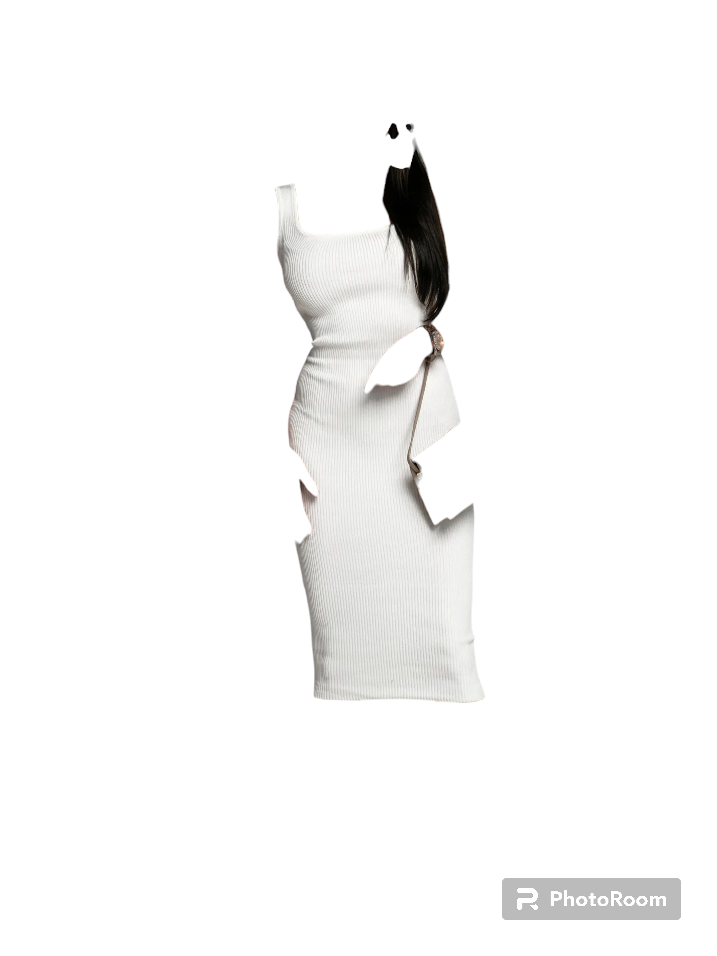 2024 Summer Khaki Solid Kintted Square Collar Sleeveless Bodycon Dress Casual Slim Black White Mid Dresses For Women Vestidos