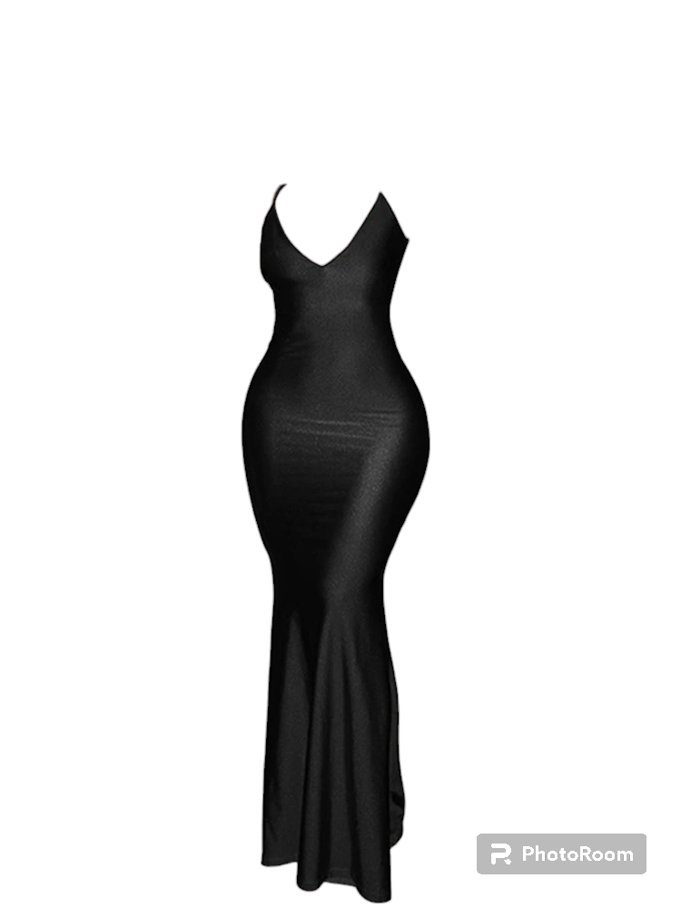 Kliou Shiny Spaghetti Strap Maxi Dress Women Solid Sexy Backless Ruched Cleavage Body-shaping Robe Lady Hipster Street Clothing