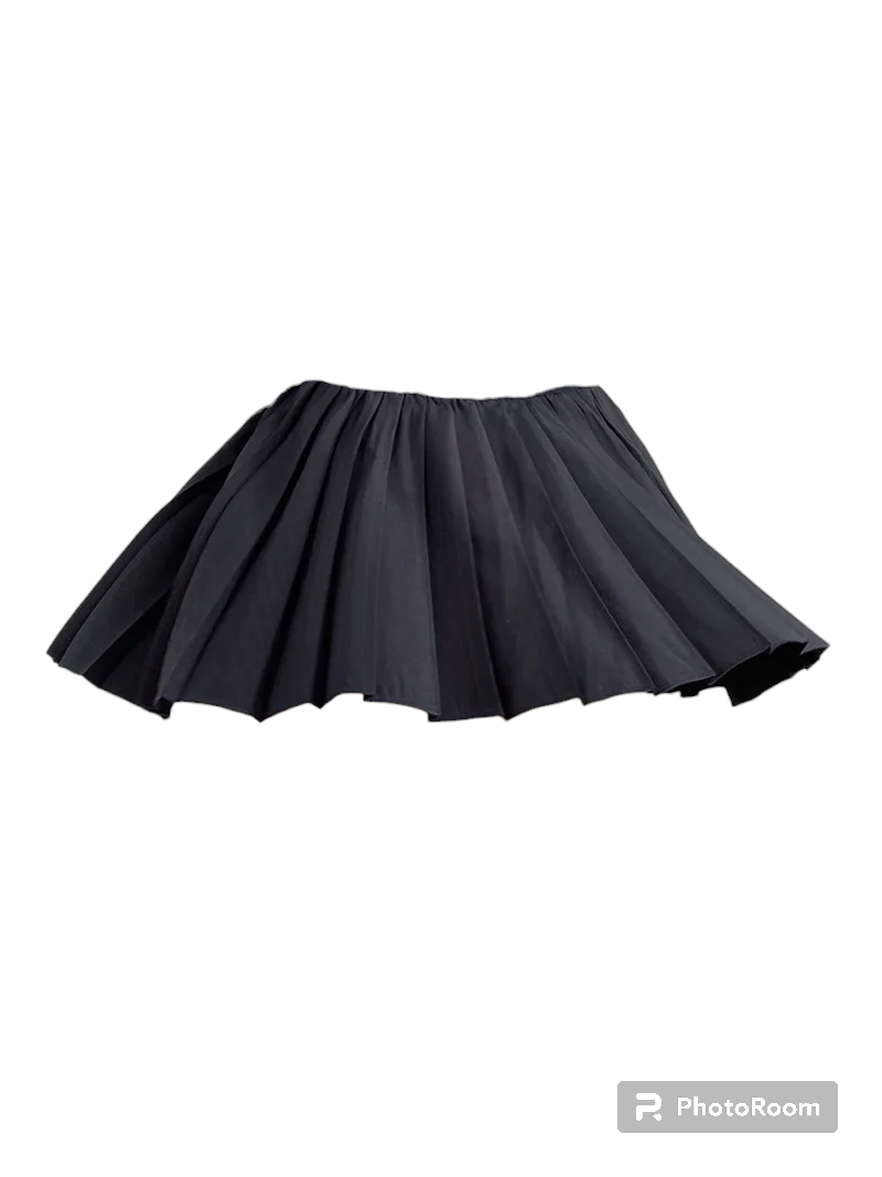 Preppy WOMENGAGA American Style Style High Waisted Slim Pleated Skirt For Women's Summer Ballet Skirt Fashion Women QI9Y