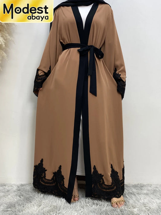 Modest Abayas For Women Kimono Turkey Kaftan Islamic Clothing Ramadan Femme Musulmane Cardigan Caftan Marocain Muslim Robe